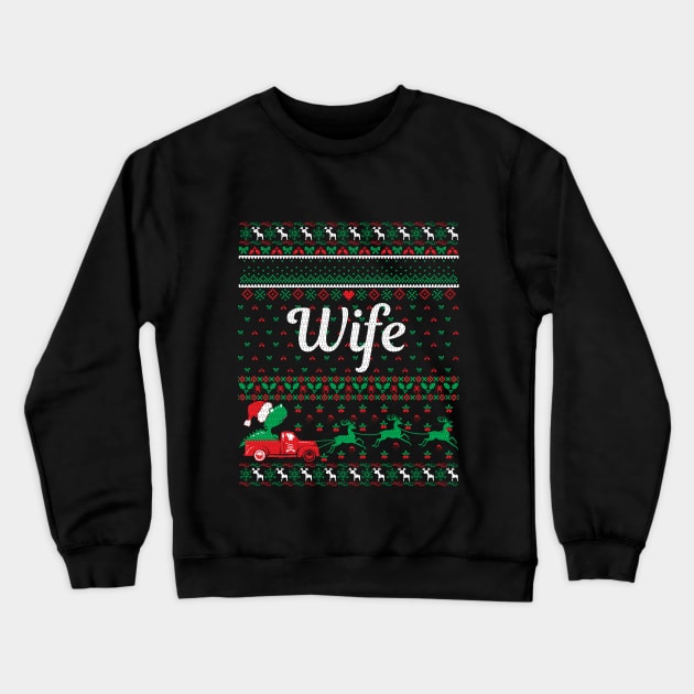 Christmas Wife Gifts | Ugly Christmas Gifts Crewneck Sweatshirt by Veronica Blend
